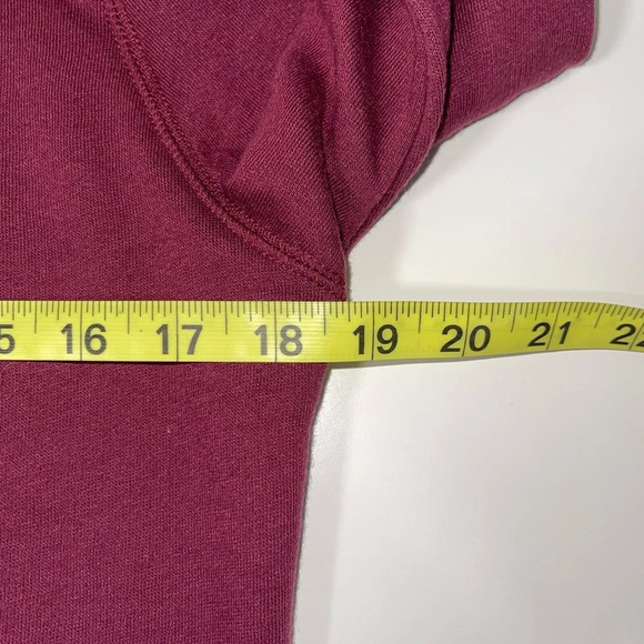PINK Victoria’s Secret Campus Maroon Icon Quarter Zip Sweatshirt Small Women’s - Picture 9 of 13